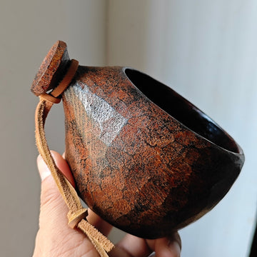 Urushi Kuksa – Burmese Teak