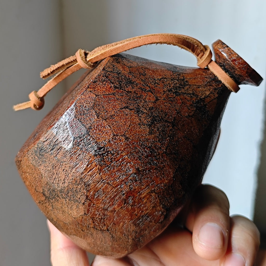 Urushi Kuksa – Burmese Teak